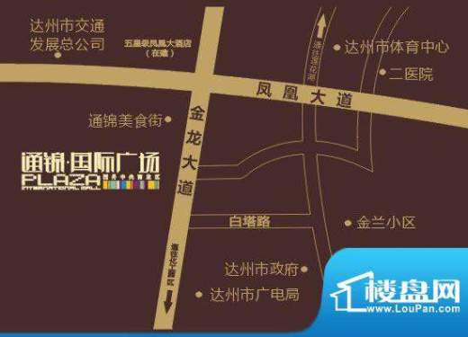 通锦·国际广场交通图