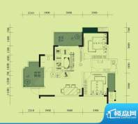 奥韵未来城8号楼E户面积:86.67m平米