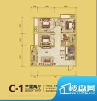 州一豪庭c1 3室2厅1面积:85.57m平米