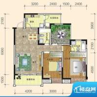 城市绿洲户型图一期1-4号楼标准面积:105.70平米