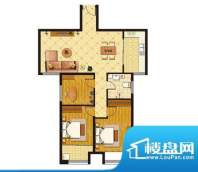 泰山公馆户型图b 3室2厅1卫1厨面积:118.00平米