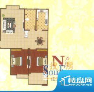 德天·泮河小镇户型图n 2室2厅面积:97.96平米