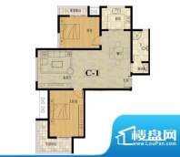 龙城国际户型图7 2室2厅1卫面积:111.70平米