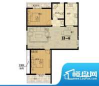 龙城国际户型图5 2室2厅1卫面积:101.50平米
