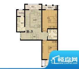 龙城国际户型图4 2室2厅1卫面积:99.00平米