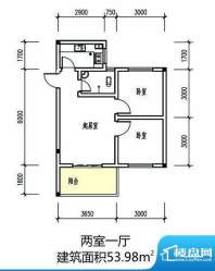 伴山丽景一期1-8#楼面积:53.98m平米