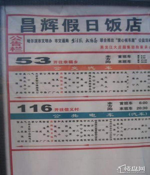 悦山国际西侧200米 公交站牌（2010.7.5）