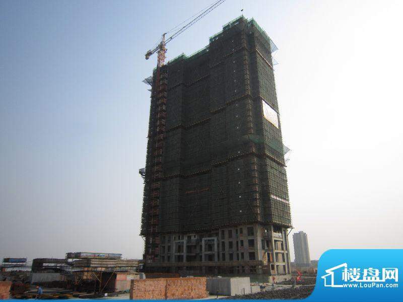 乌桥水岸花园实景图1号楼工程进度2013.