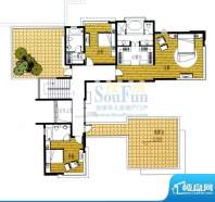江南岸户型图三期独栋别墅二层面积:139.00平米