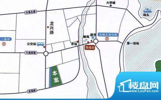 渤海龙江花园交通图