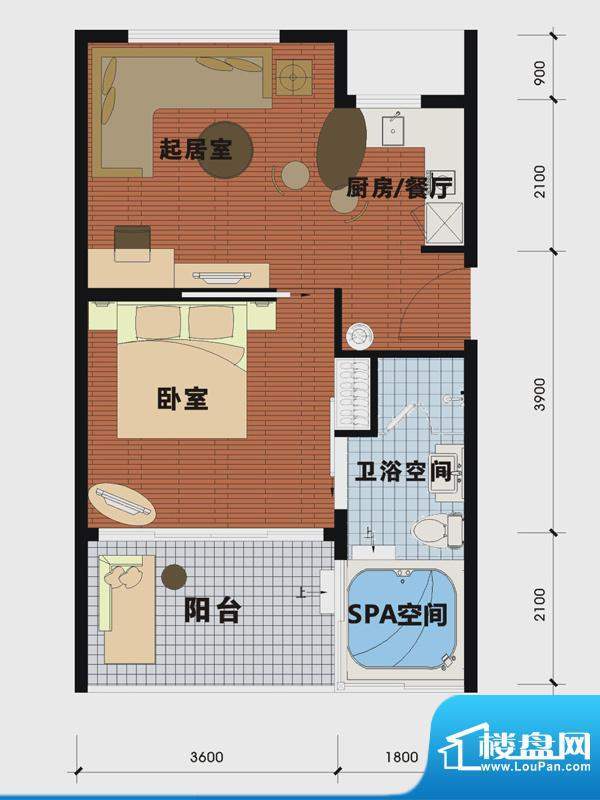 天沐温泉谷二期私人面积:55.00m平米