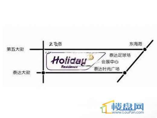 假日公馆交通图