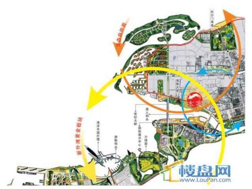 方园碧海交通图