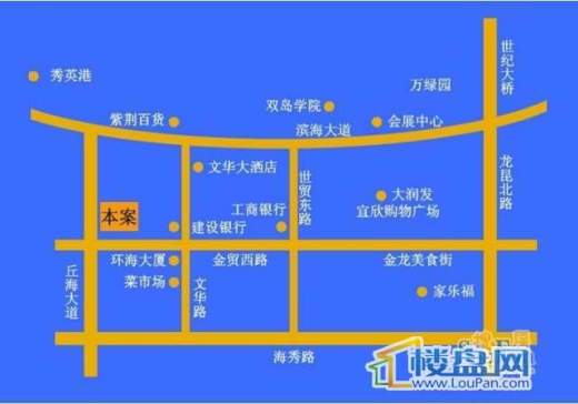 龙江大厦交通图