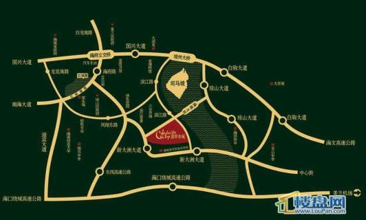 联华翡翠水城交通图