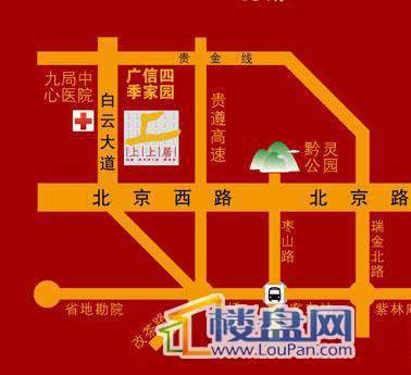 广信四季家园二期交通图