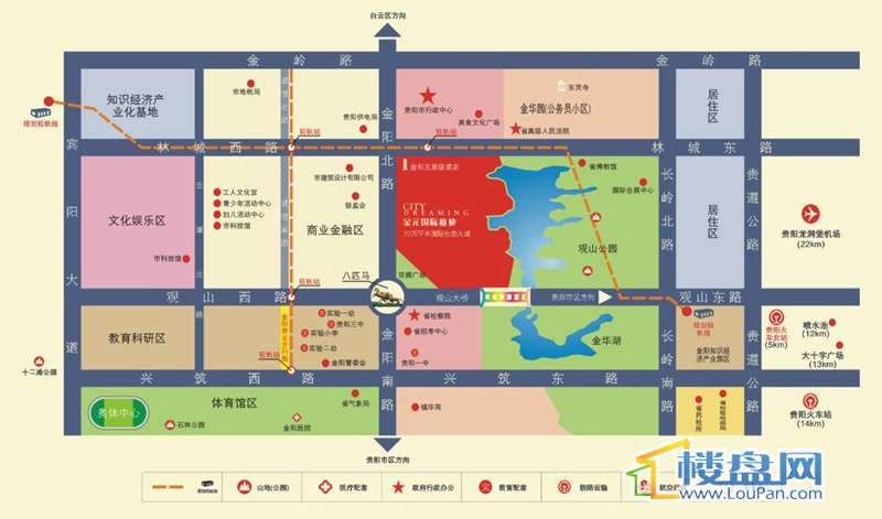 金元国际新城交通图
