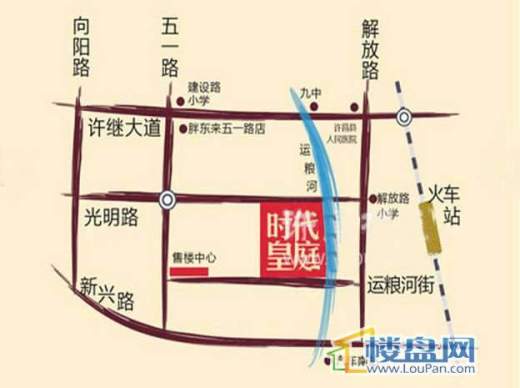 中原·国际·时代皇庭交通图