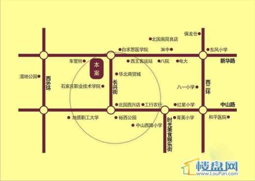 南郭新城交通图