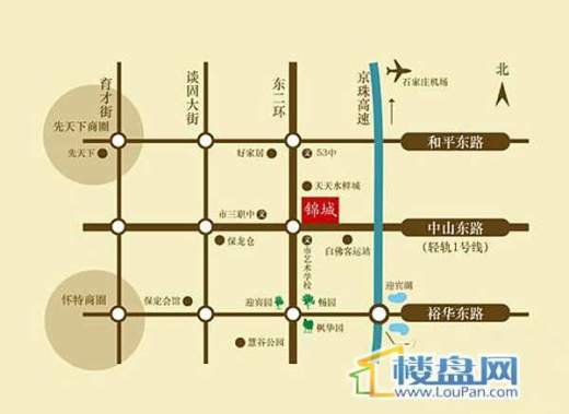 锦城 交通图