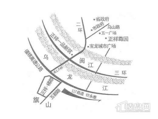 正祥橘郡花熙谷交通图