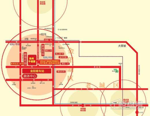 贵州千僖童世纪商贸中心交通图