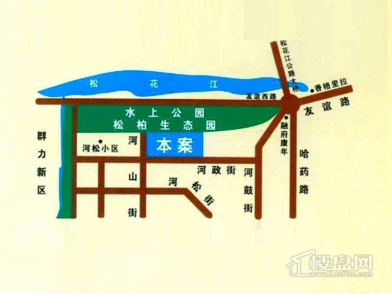 观江首府交通图