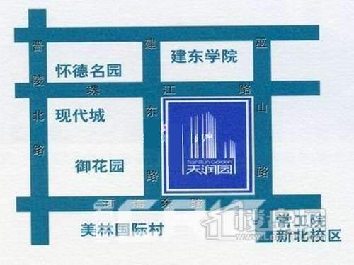 常信天润园交通图