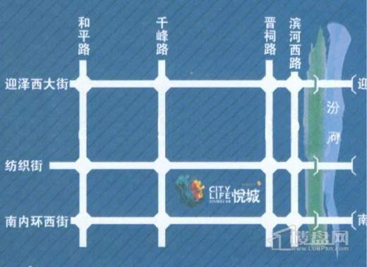 晋煤悦城项目交通图