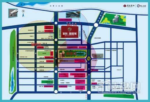 西安首创国际城交通图