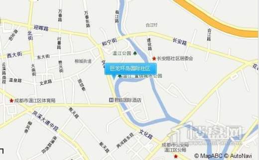 巨龙环岛国际社区交通图