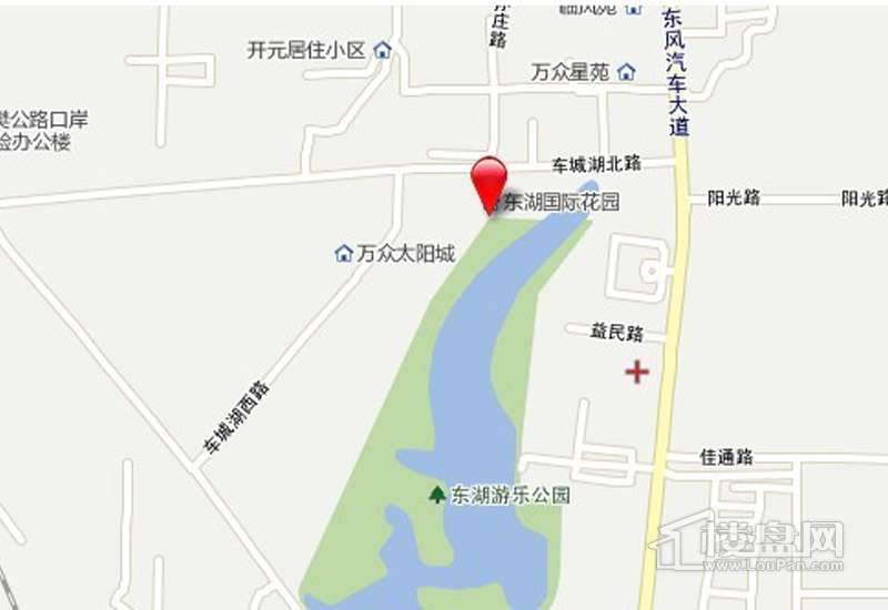 旺前·东湖国际花园三期交通图