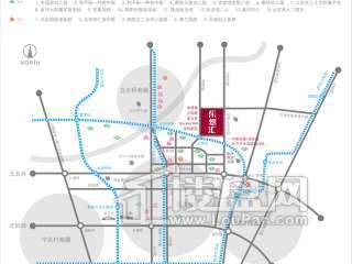中国铁建国际城·乐想汇交通图