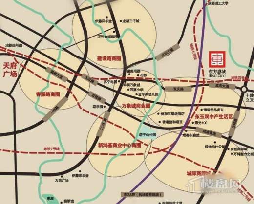 东方惠城交通图