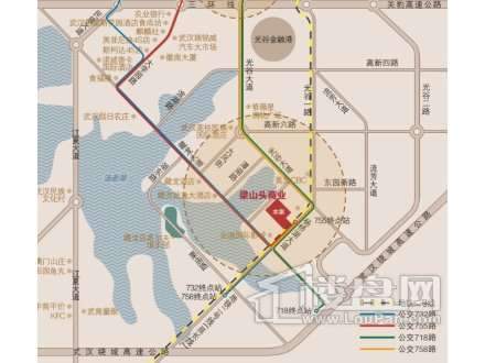 武汉研创中心交通图