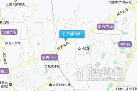 江宇世纪城交通图