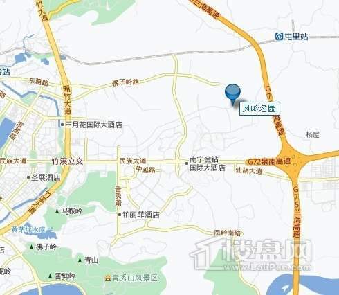 凤岭名园交通图