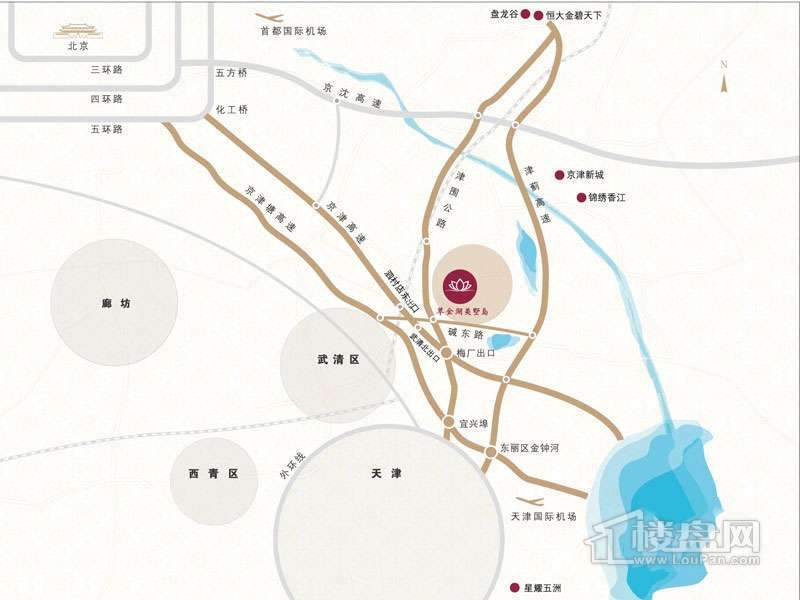 中国翠金湖交通图