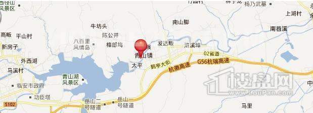 中天·临安青山湖项目交通图