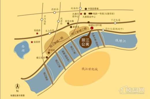 绿城·丽江公寓交通图
