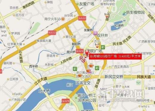 台湾城520流行交通图