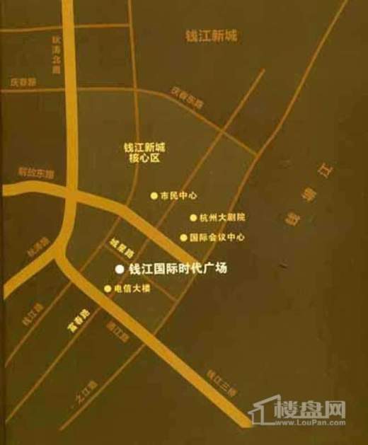 钱江国际时代广场2交通图