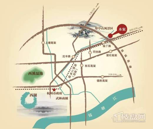 城发·云锦城交通图