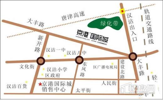 京港国际城交通图