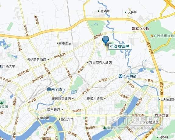 中海雍翠峰交通图
