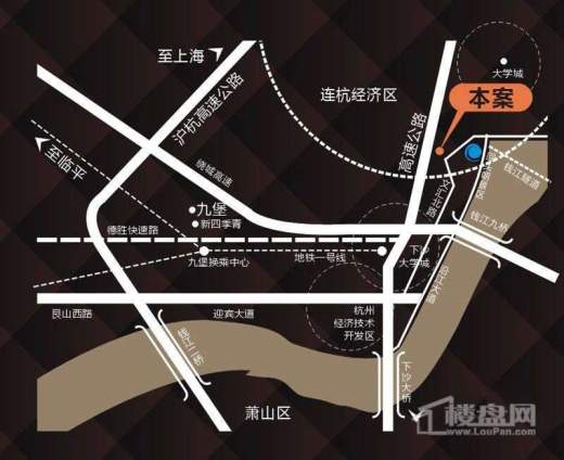 杭海商业中心交通图