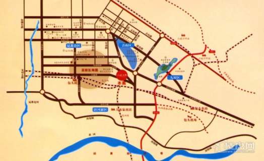 北方城交通图