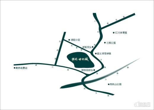祥龙·世纪城交通图