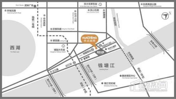 华成·国际发展大厦交通图
