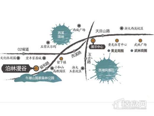 泊林漫谷·香墅园交通图